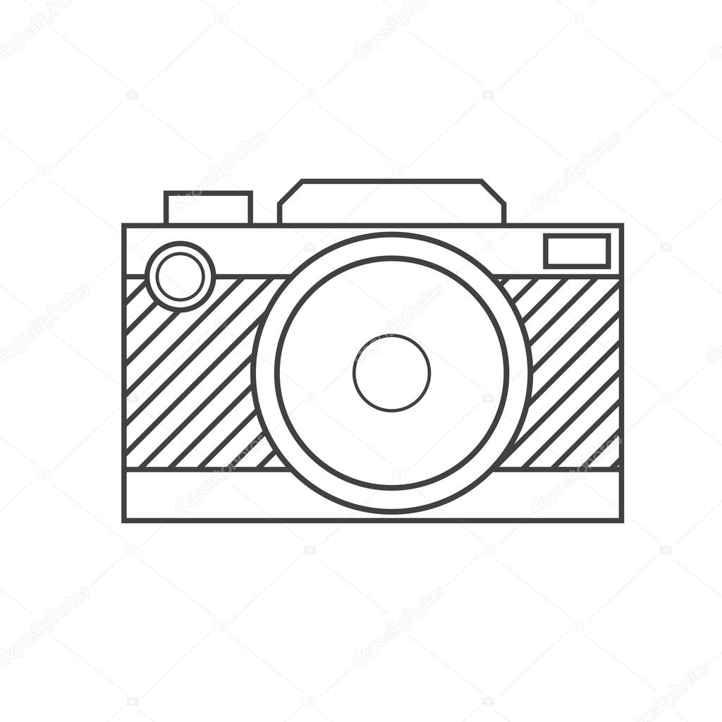 Camera Outline Drawing at GetDrawings | Free download