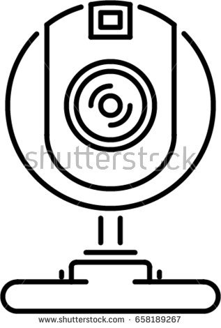 317x470 Web Camera Clipart Black And White