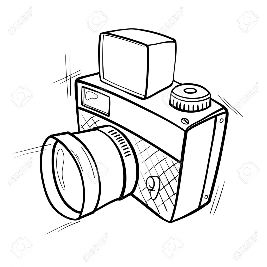 1024x1024 Cartoon Camera Drawing Cartoon Black And White Sketch Of A Photo