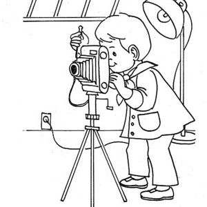 300x300 Camera Man Coloring Pages Nikon Camera Coloring Pages