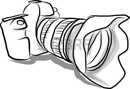 450x307 Digital Camera Hand Drawn Royalty Free Cliparts, Vectors,