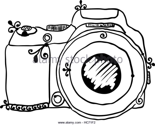 640x517 Hand Drawing Lens Photo Camera Stock Photos Amp Hand Drawing Lens