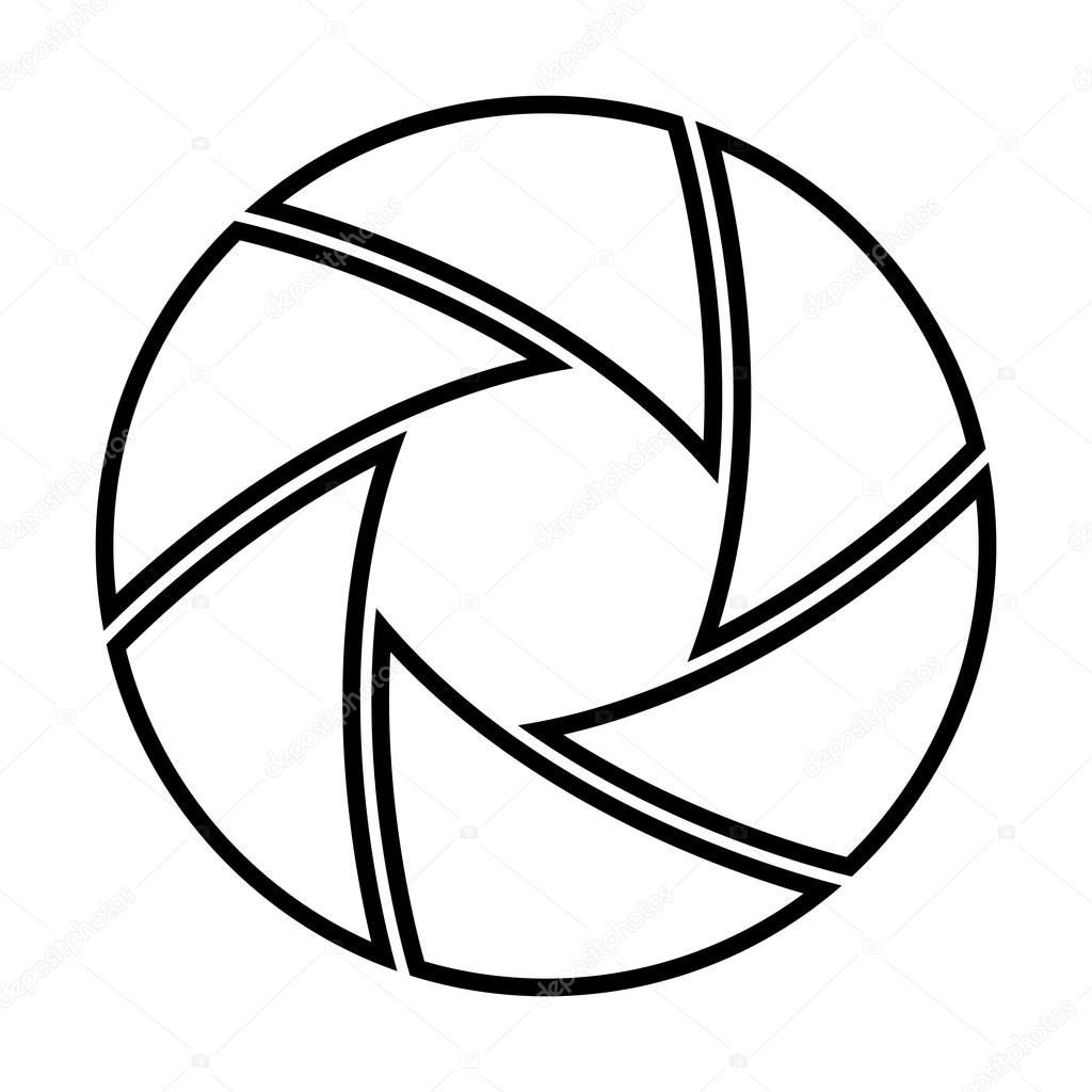 1024x1024 Vector Illustration Of Camera Shutter Stock Vector Aleksandrsb