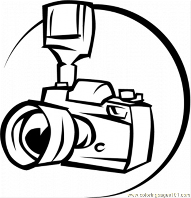 650x671 Camera Coloring Pages