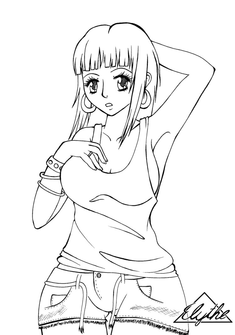 749x1067 Free Lineart Camouflage Uschi By Elythe