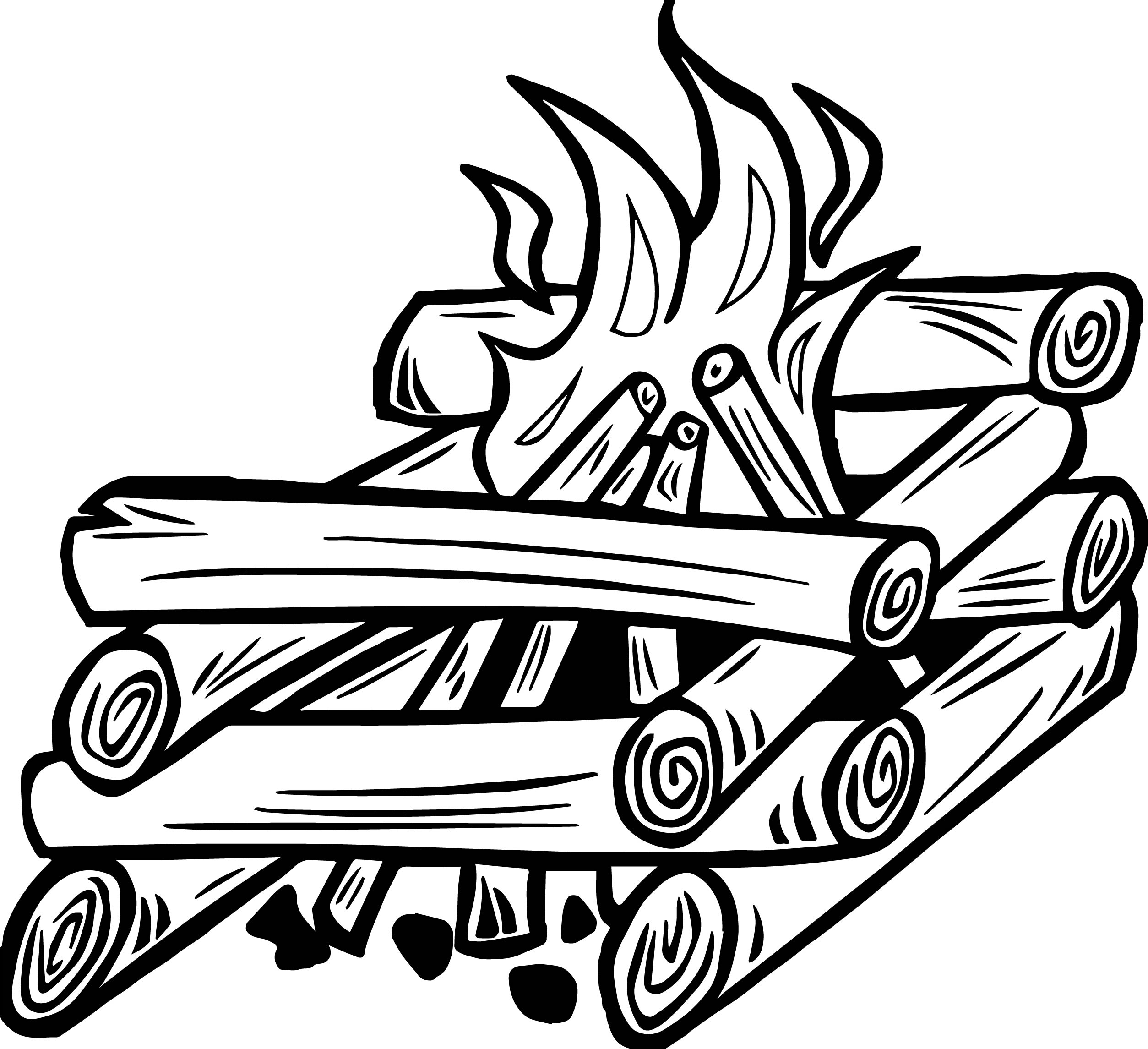 2507x2290 Campfire Fire Gif Coloring Page Wecoloringpage