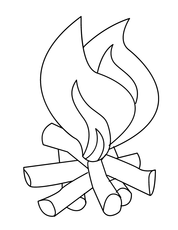 612x792 Flame Coloring Pages