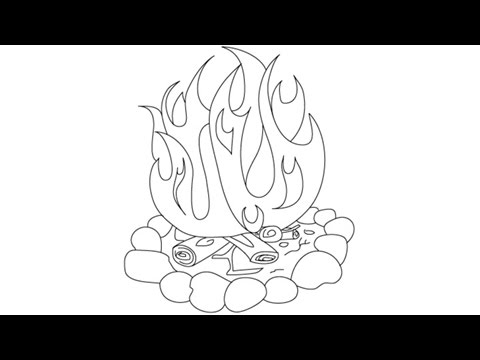 480x360 How To Draw A Campfire