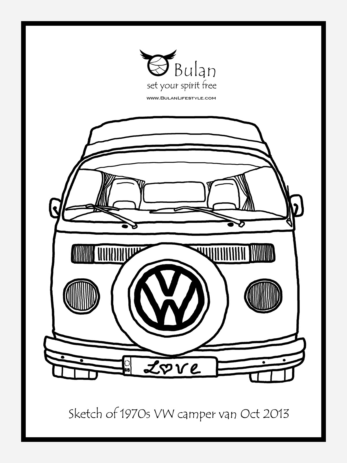 1200x1600 Vw Campervan Drawing Drawing Vw, Vw Bus And Volkswagen