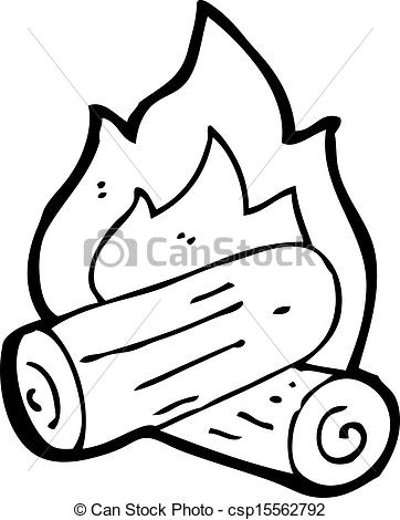 362x470 Drawn Campire Wood Fire