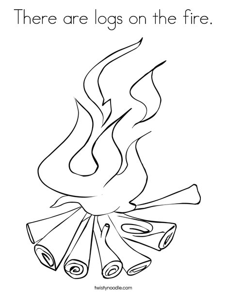 468x605 Fire Coloring Page Campfire Coloring Page