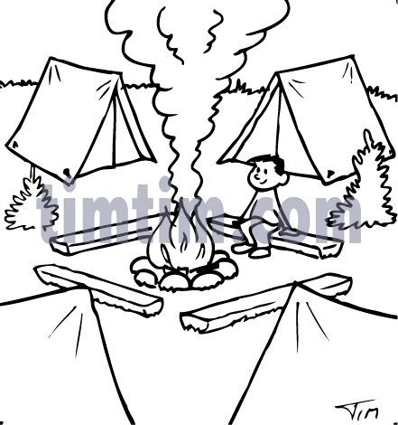 Campfire Drawing at GetDrawings | Free download