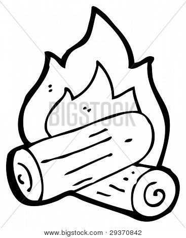 367x470 Campfire Cartoon (Raster Version) Image Amp Photo Bigstock
