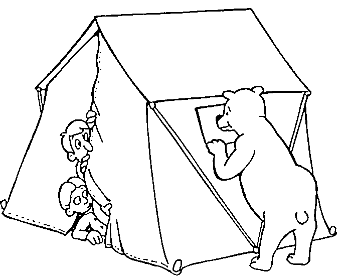 686x550 Camping Coloring Pages