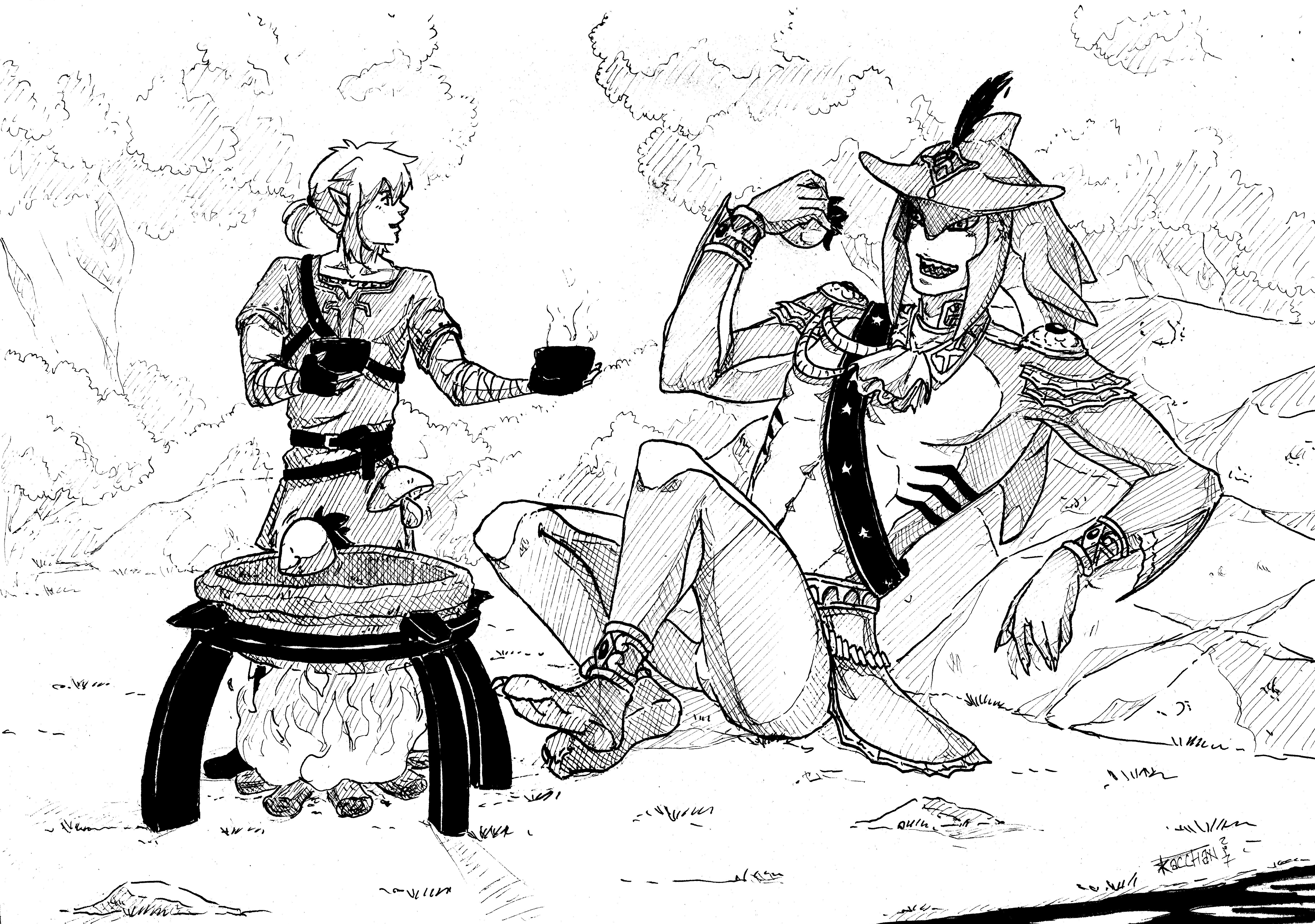 6870x4828 Inktober Day 20 Zelda Breath Of The Wild