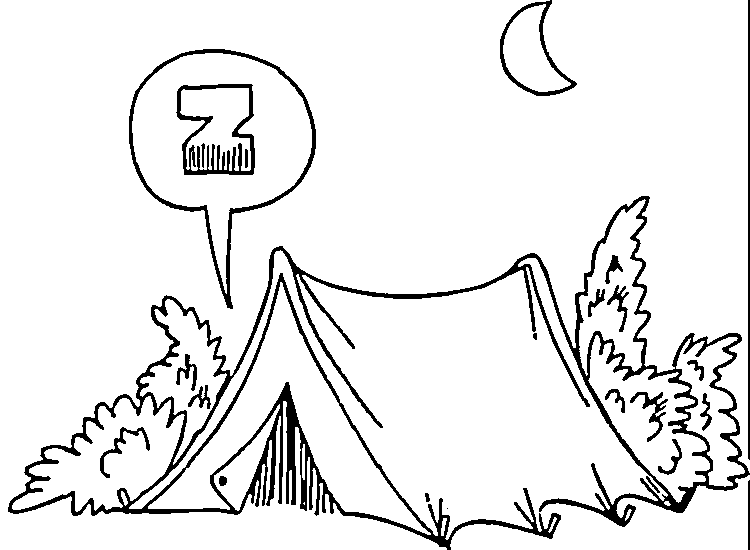 750x550 Camping Coloring Pages