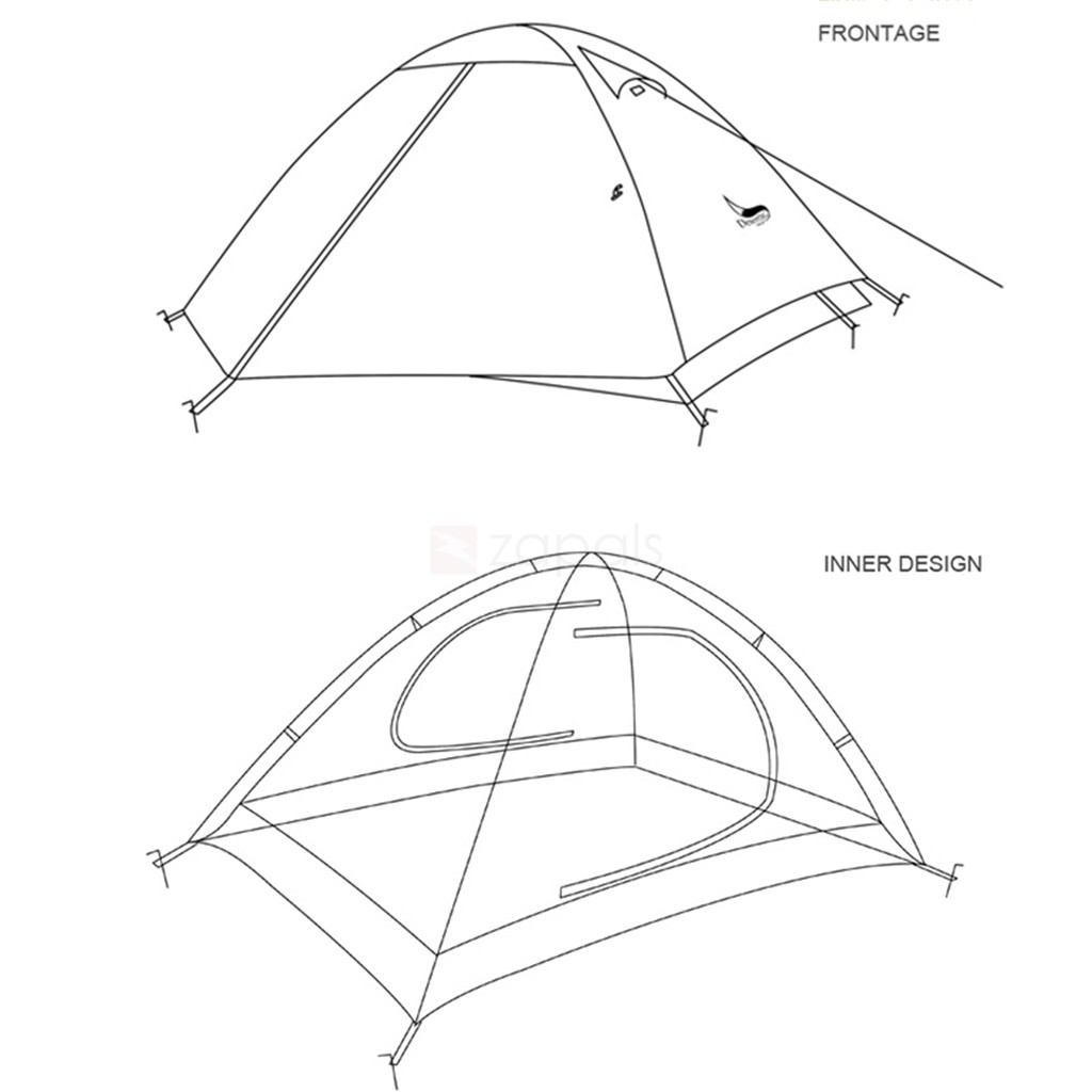 1024x1024 Desertfox Waterproof Double Layer 2 Person Dome Tent For Camping