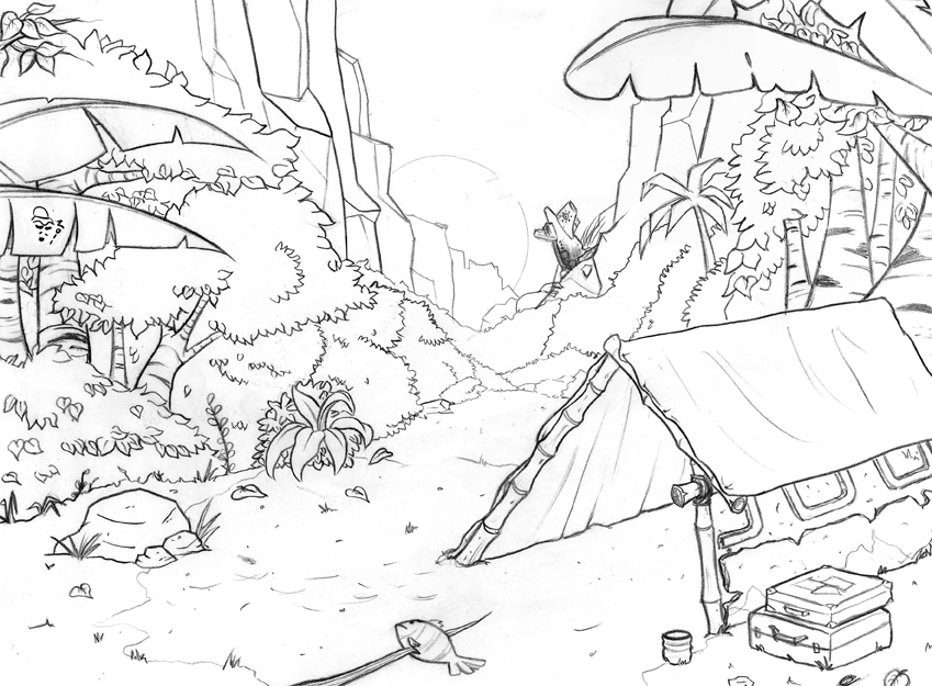 849x625 The Hermit's Homestead Camp Site