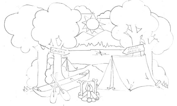 567x341 Camping Mural Off The Wall