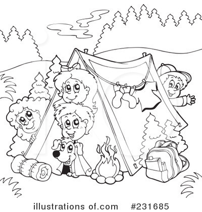 400x420 Camping Clipart