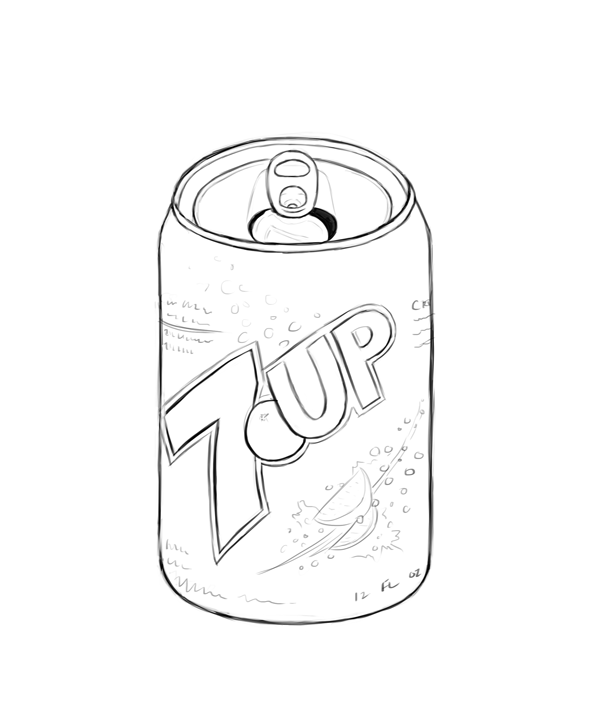 596x723 It Is A Can Of 7 Up Oodles Of Doodles