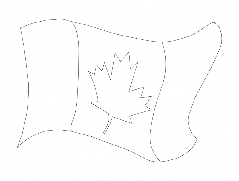 800x606 Canada Flag Dxf File Free Download