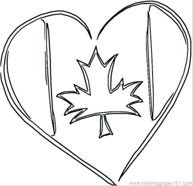 650x626 Canadian Flag Coloring Page Synthesis.site