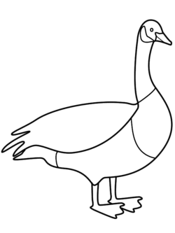 250x333 Goose Coloring Pages