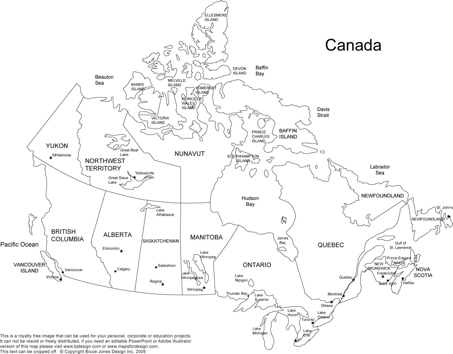 1517x1186 Canada And Provinces Printable, Blank Maps, Royalty Free, Canadian