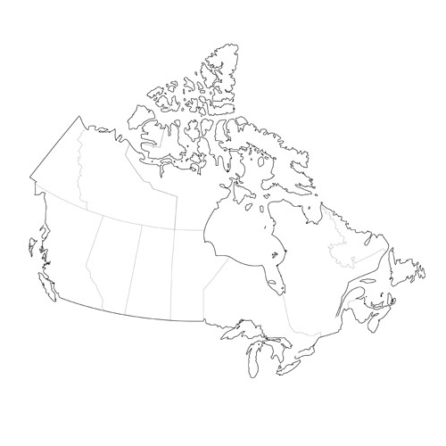 500x500 Map Of Canada 3doodler Support