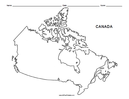 Canada Map Drawing at GetDrawings | Free download