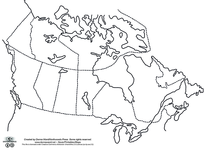 Canada Map Drawing at GetDrawings | Free download