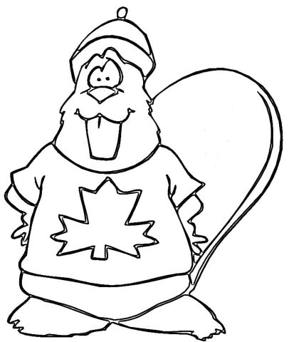 413x480 Canadian Beaver Coloring Page Free Printable Coloring Pages