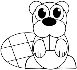 325x295 How To Draw A Cartoon Beaver With Easy Step By Step Drawing