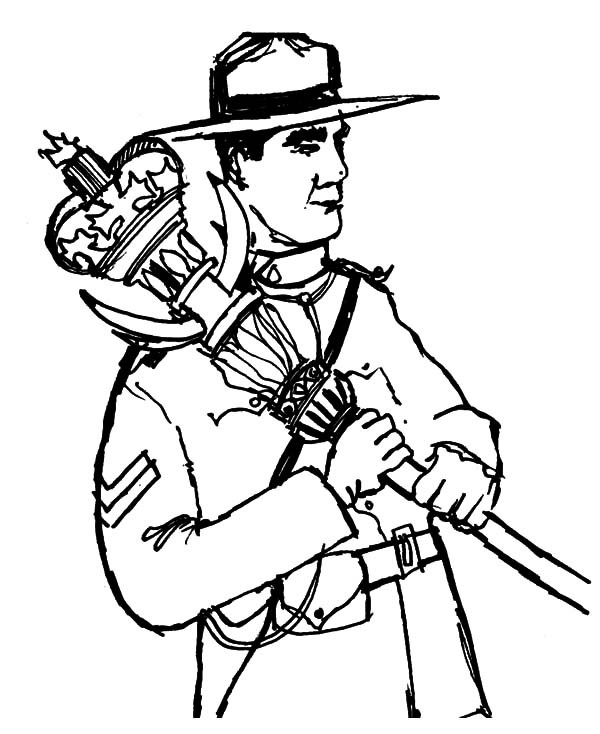 600x734 Elegant Canadian Ranger On 2015 Canada Day Coloring Pages Batch
