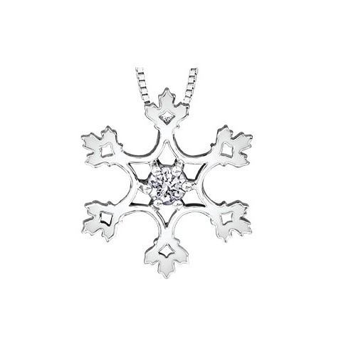 500x500 Buy White Gold Diamond Snowflake Pendant Online In Canada