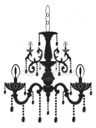 337x450 Chandelier. Vector Drawing Stock Vector Marinka