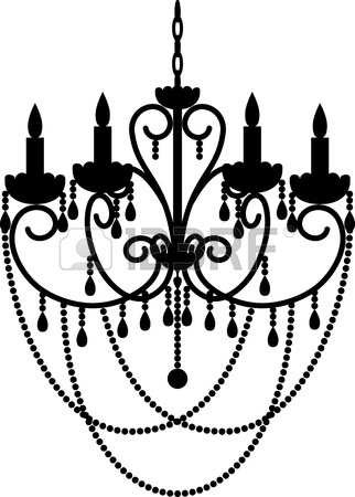 322x450 Sets Of Silhouette Lamp And Chandelier Royalty Free Cliparts