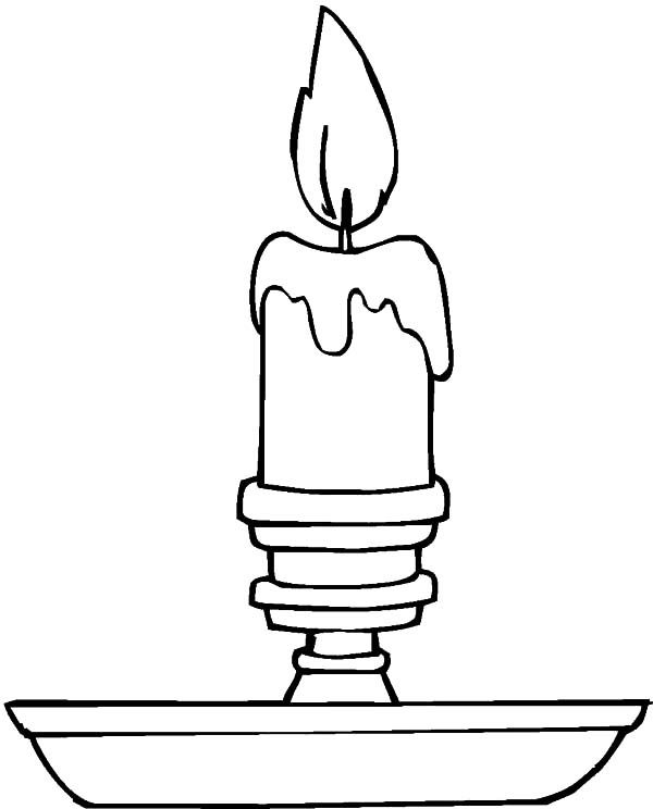 600x744 Candle Light In Night Coloring Pages Coloring Pages