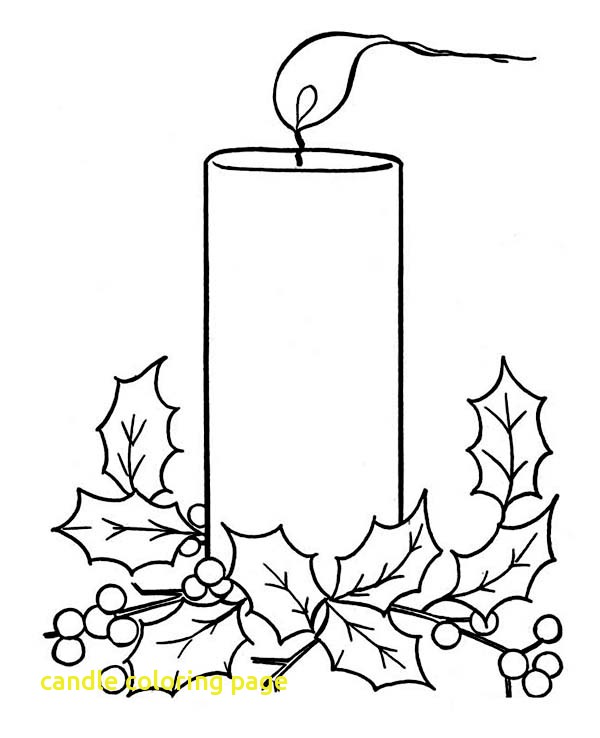 600x738 Candle Coloring Page With Coloring Pages For Candles Kids Drawing