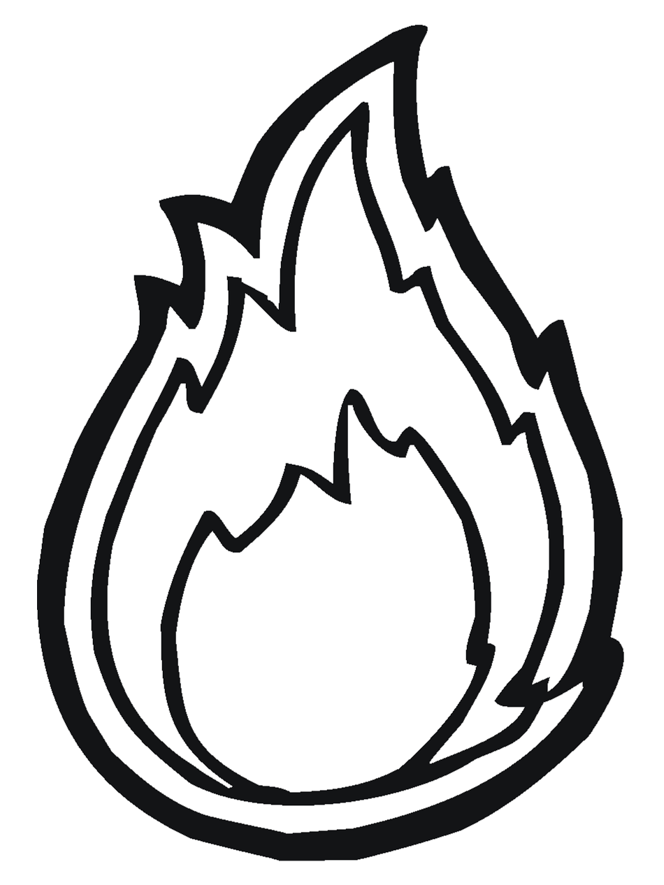 950x1266 Flame Coloring Pages