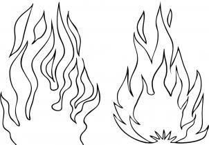 302x210 How To Draw Flames Step 4 Zentanglecoloring Pages
