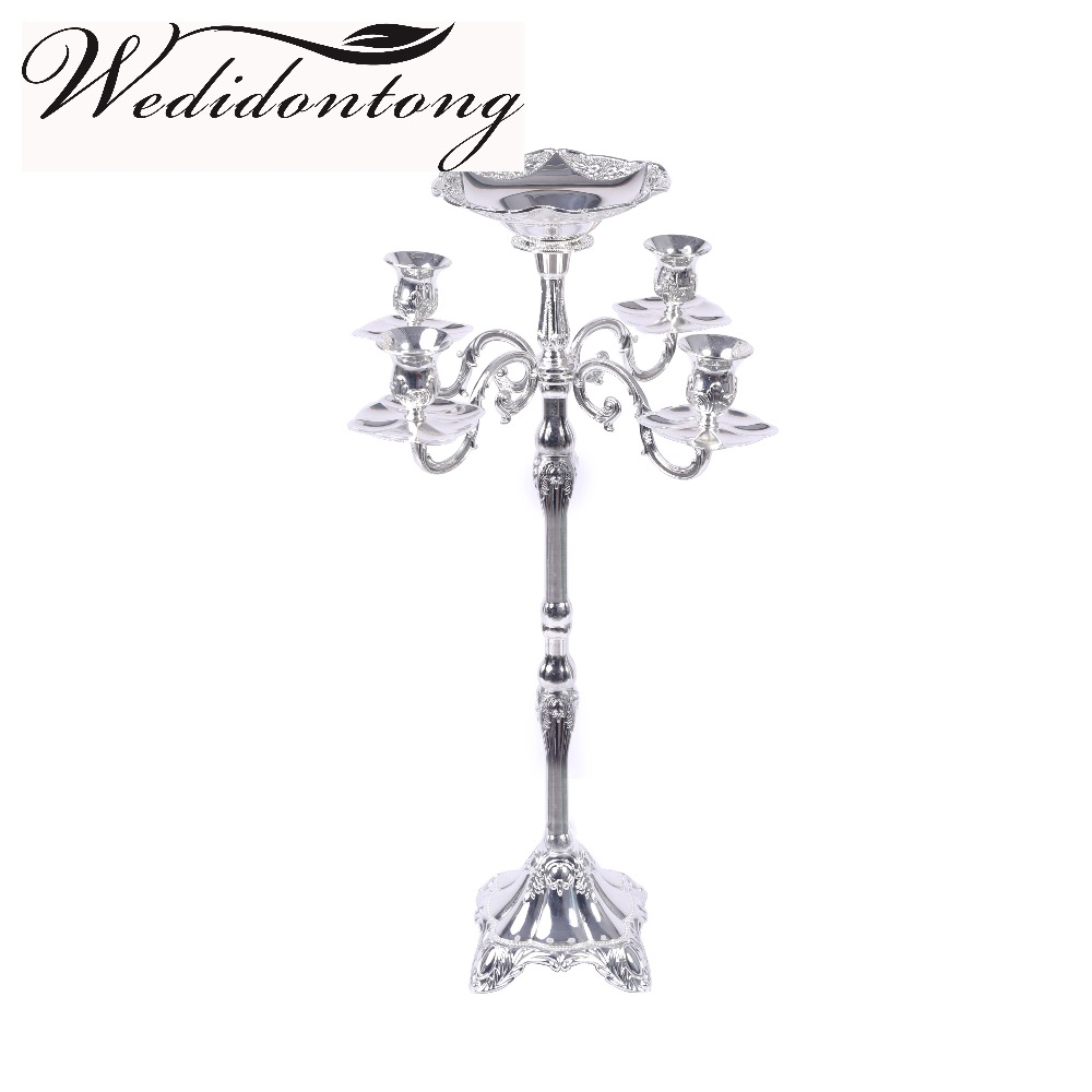 1000x1000 Buy 5 Arms Silver Gold Candlesticks Vintage