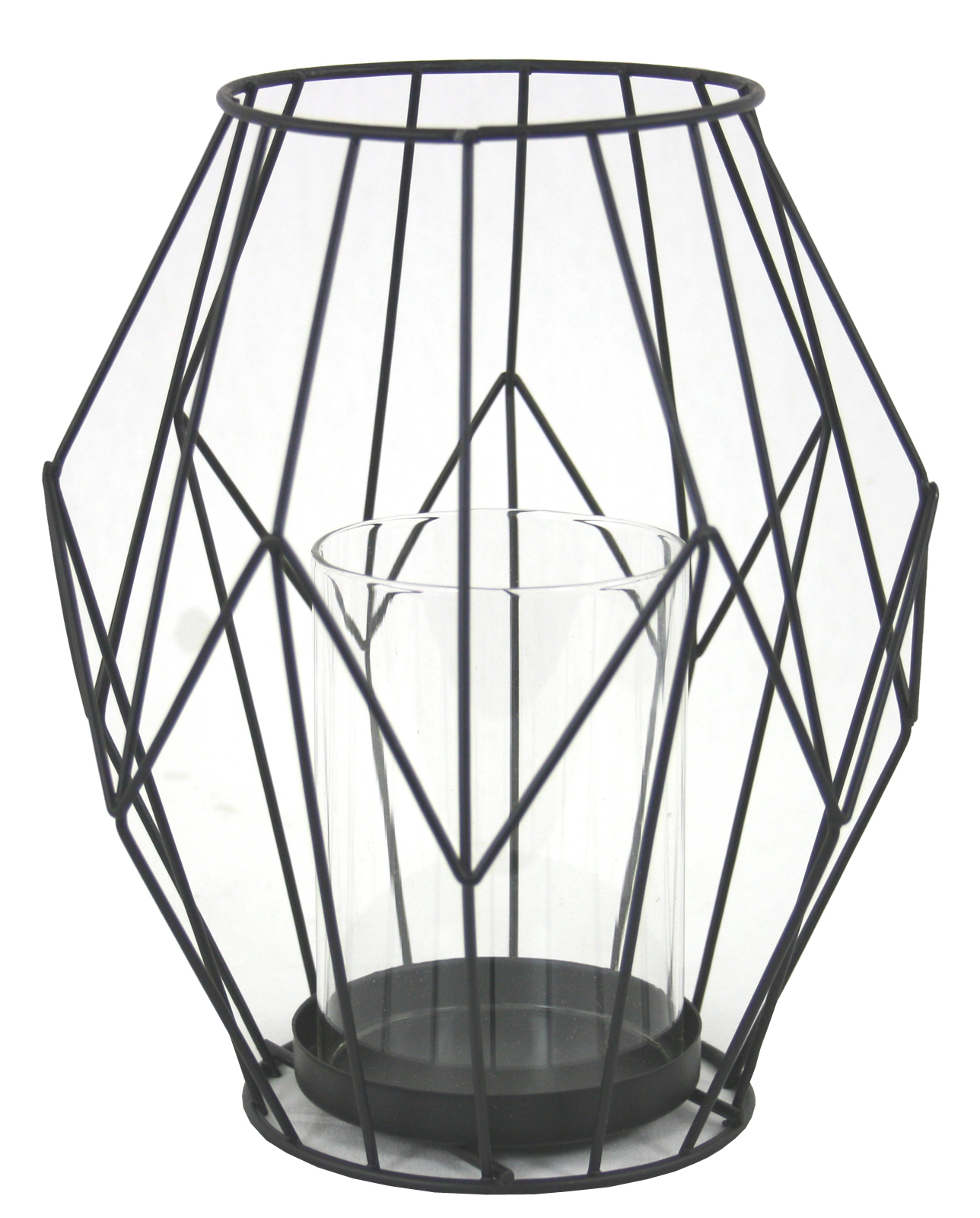 1288x1600 Black Wire Geometric Candle Holder,