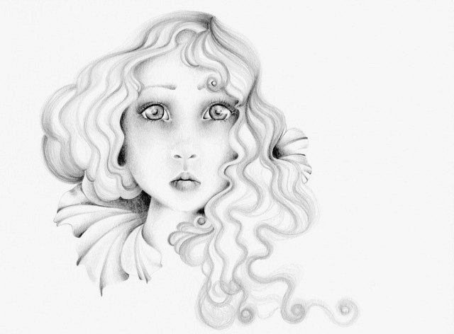 640x472 Original Pencil Drawing Illustration One Of A Kind Fine Art