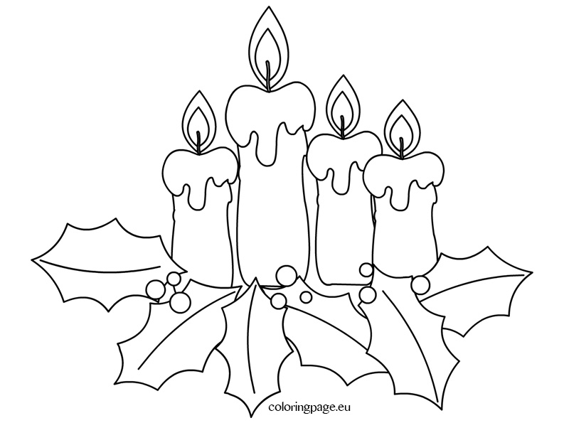 793x595 Christmas Coloring Page
