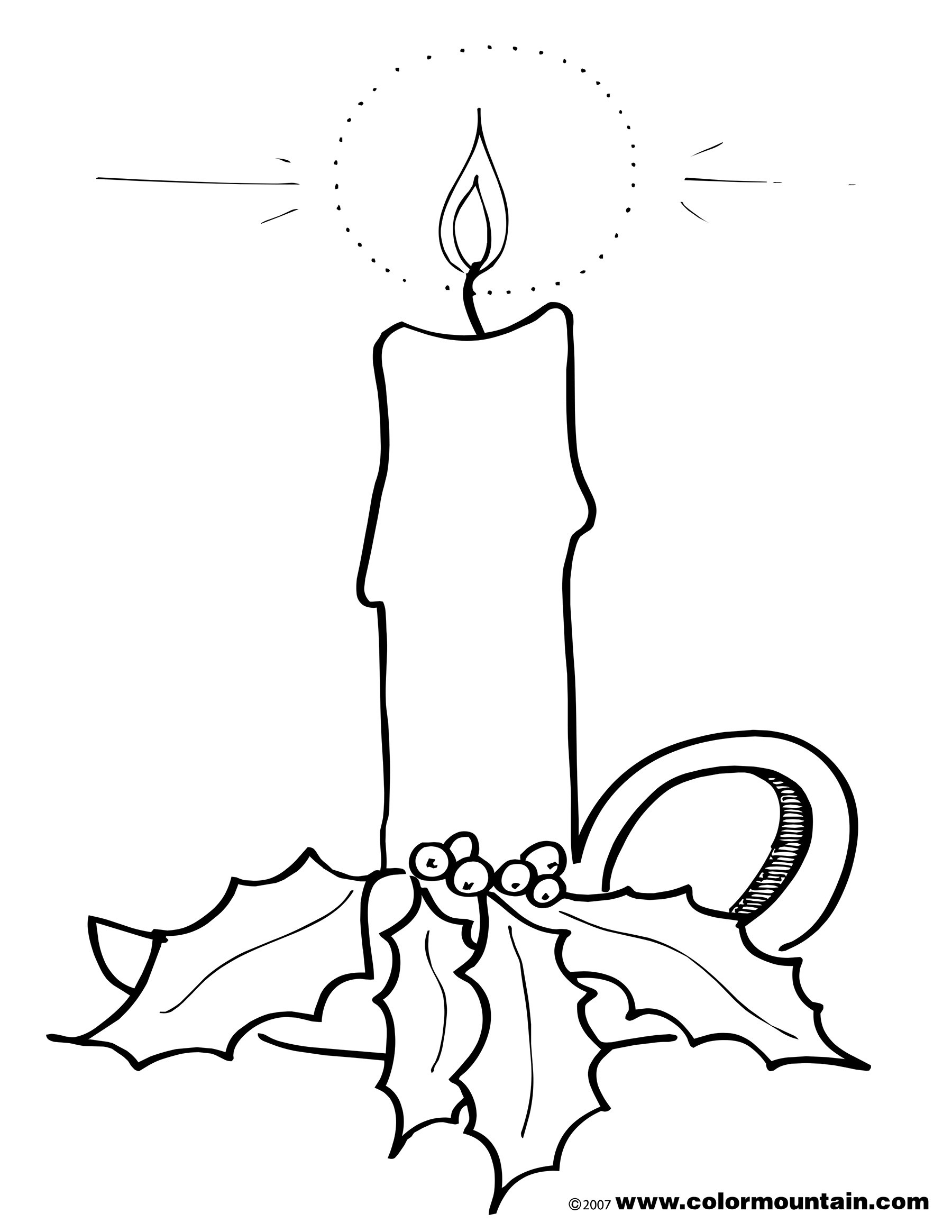 1800x2329 Birthday Candle Coloring Page Free Draw To Color
