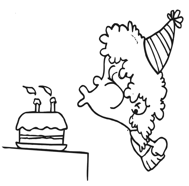 660x650 Birthday Coloring Page A Girl Blowing The Out Candles Of Her Cake