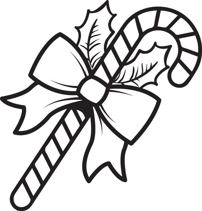 671x700 Free Printable Candy Cane Coloring Page For Kids