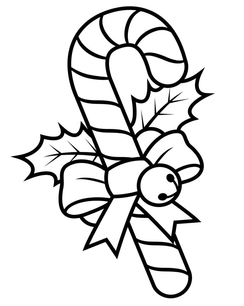 800x1002 Christmas Candy Cane Coloring Pages Preschool For Sweet Draw Pict